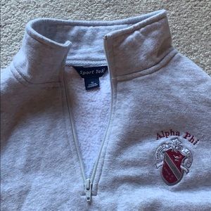 Alpha phi half-zip